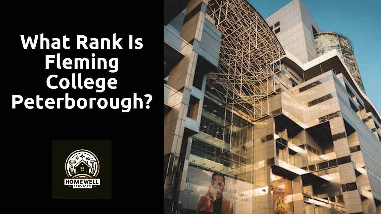 What rank is Fleming College Peterborough?
